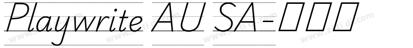 Playwrite AU SA字体转换